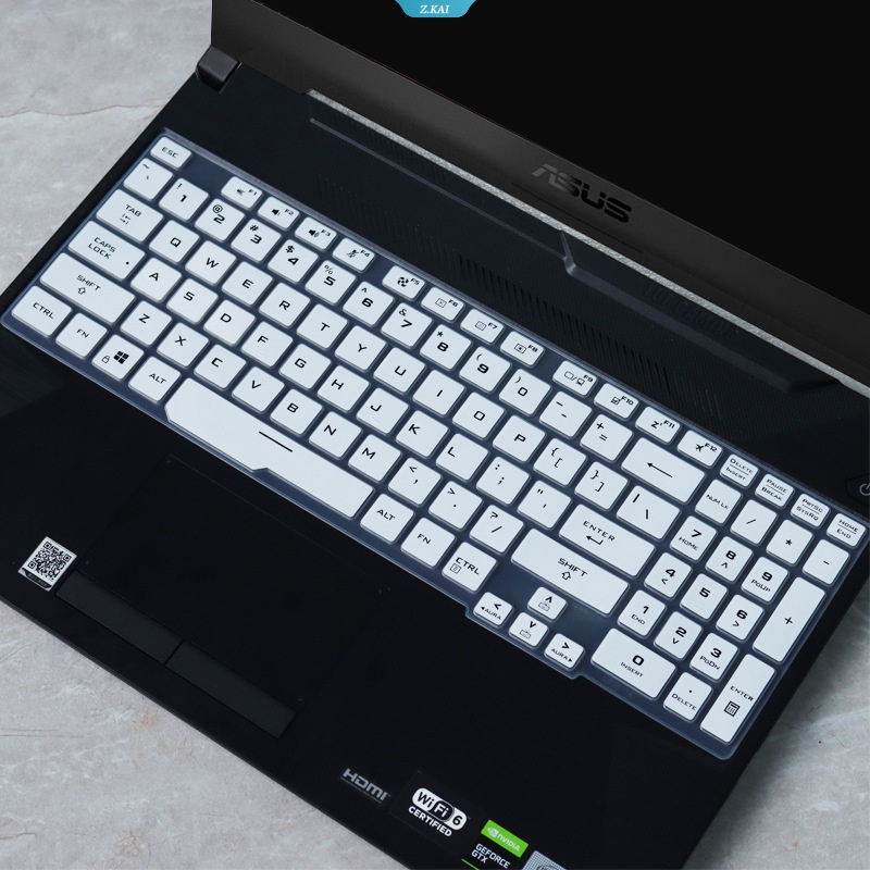 English Silicone Keyboard Cover for ASUS 15.6-inch Asus TUF A15 FA506 FA506iu Fa506ii / Asus TUF A17 FA706 Fa706ii FA706iu Gaming 【 ZK 】