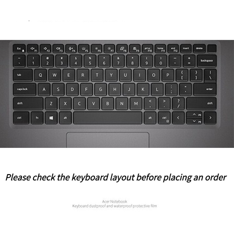 DELL New Cover Keyboard Tinggi Tak Terlihat Untuk Laptop 14dell Lintang 5420sarung Keyboard Tahan Air Silikon Super Lembut [ZXL]