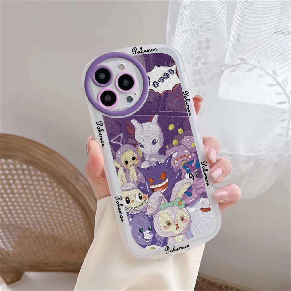 IPHONE Fashion Case Kompatibel Untuk Iphone14 Pro MAX iPhone12 iPhone13 Iphone11 XR XS MAX iPhone6 6S 78 Plus Kartun Lucu Poke Nidoran Jigglypuff Kelinci Elf Shockproof Phone Cover BY