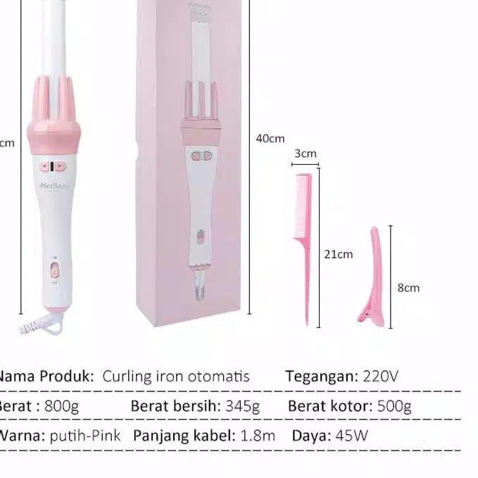 ➴ VIVID VOGUE Original automatic hair curlerVIVIDO/catokan rambut keriting/catokan curly otomatis R1
