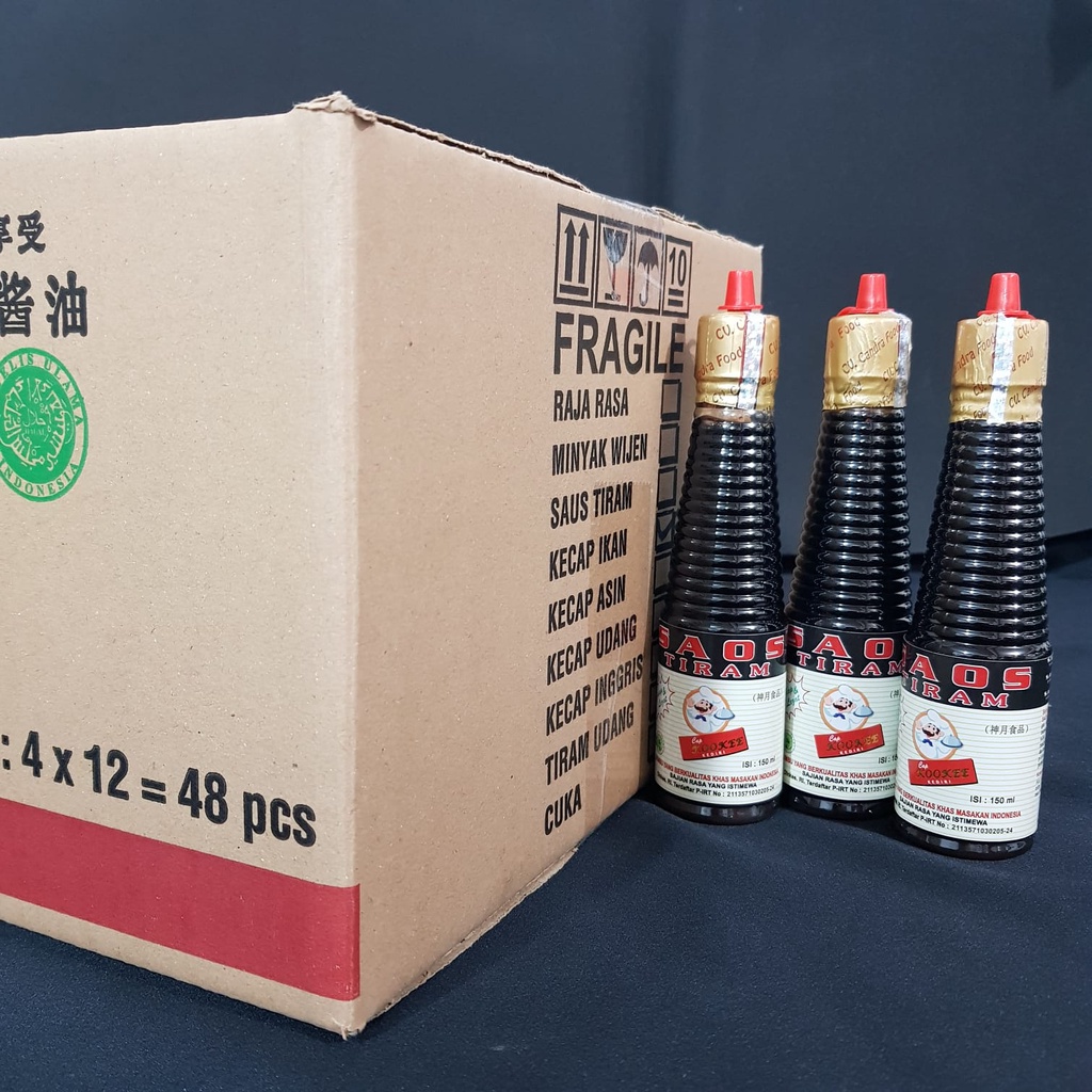 

Saos Tiram 150ml Cap Kookee Halal (4 DZN = 48 PCS)