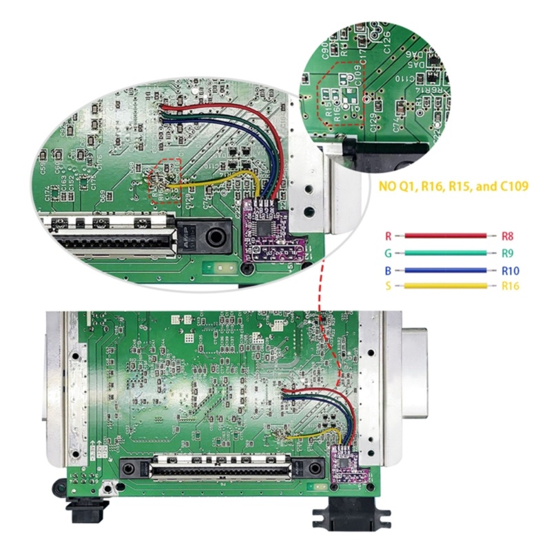 Chip Modul zzz RGB Cocok Untuk Konsol Game N64 NTSC Untuk Modul Output N64 NTSC Ke RGB