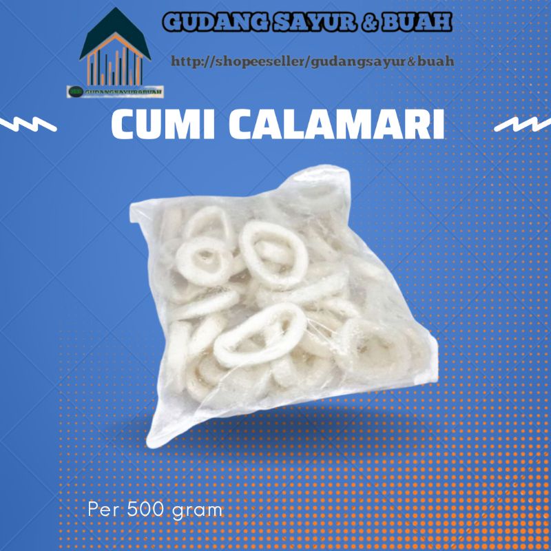 

Cumi Calamari / Cumi Ring Frozen 500 Gram