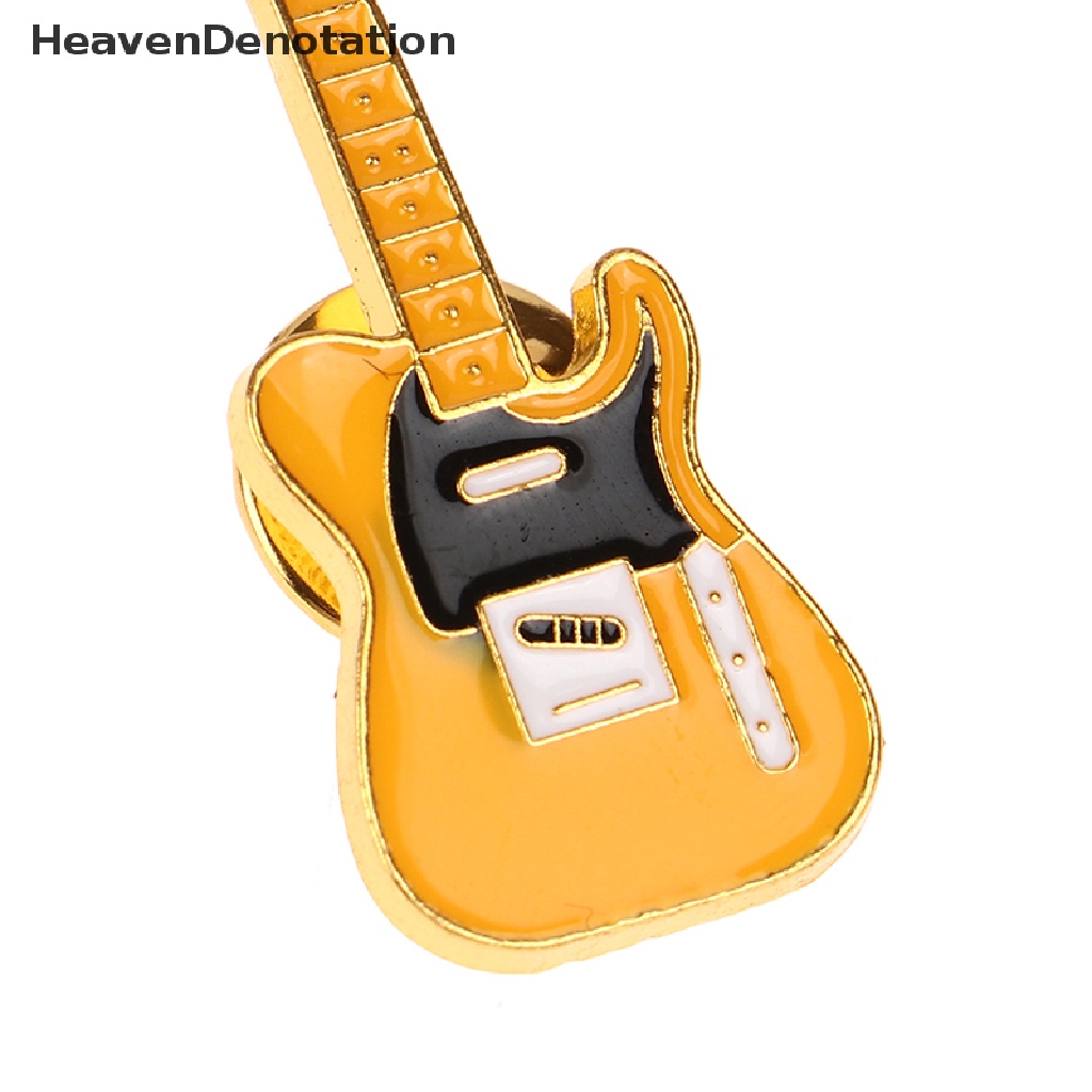 [HeavenDenotation] Retro Gitar Bros Fashion Wanita Pin Perhiasan Kepribadian Punk Bros Pin HDV