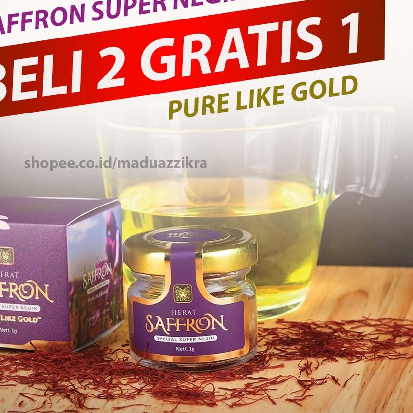 

☄ GRADE A+ Saffron Safron Super Negin Original Asli Afghanistan 1 gram ◄