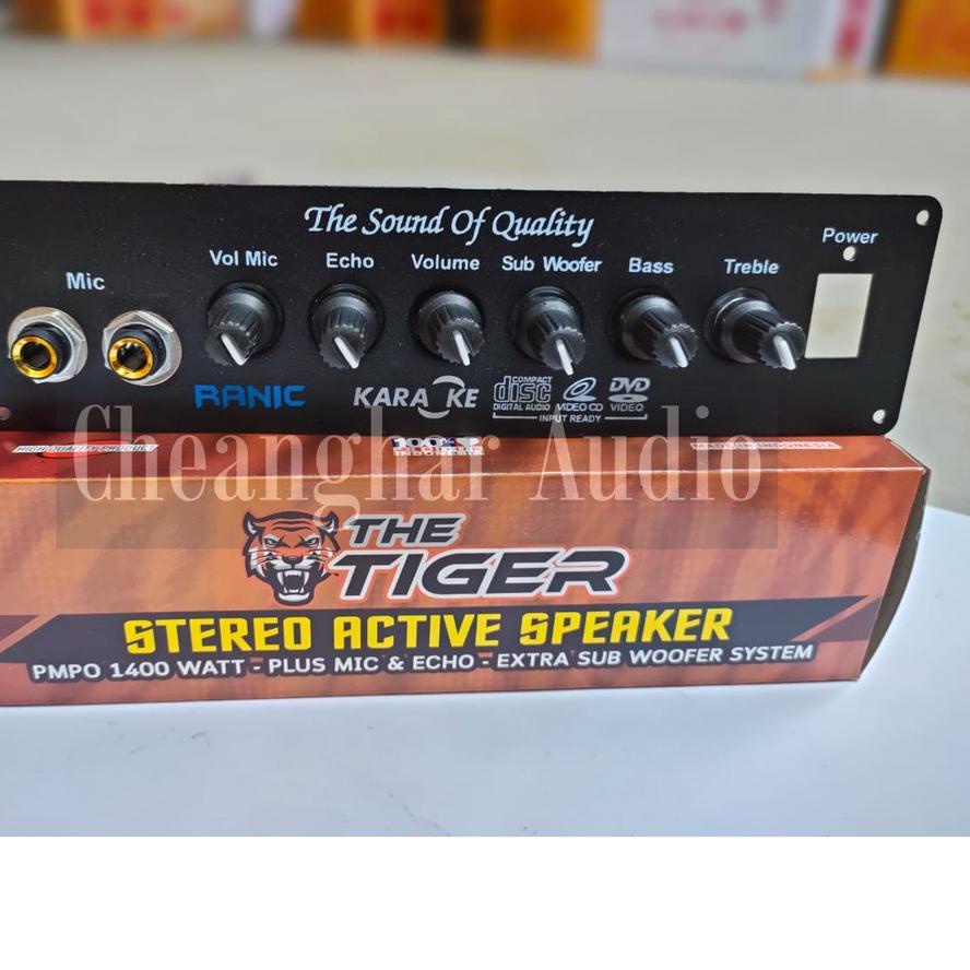 ➧ Kit Power Amplifier Speaker Aktif Stereo Karaoke Plus Echo 1400W PMPO TIGER ✿