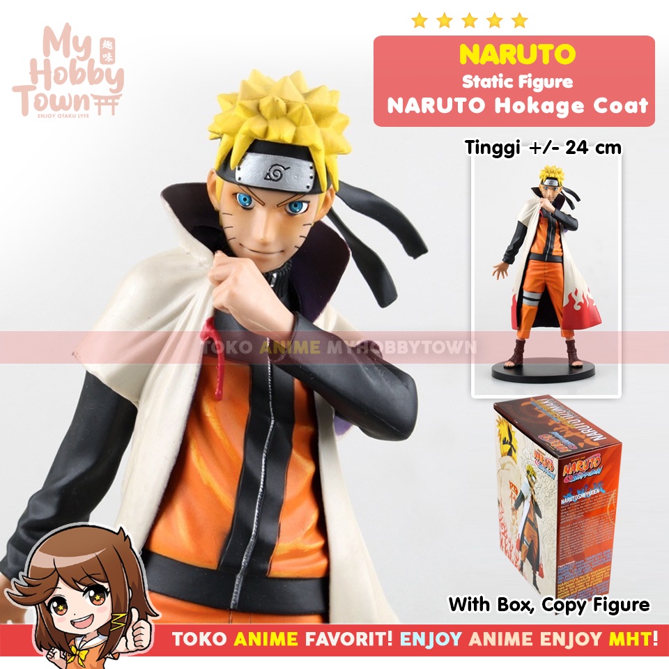 Figure Anime Uzumaki Naruto Shippuuden 4th Hokage Coat Version