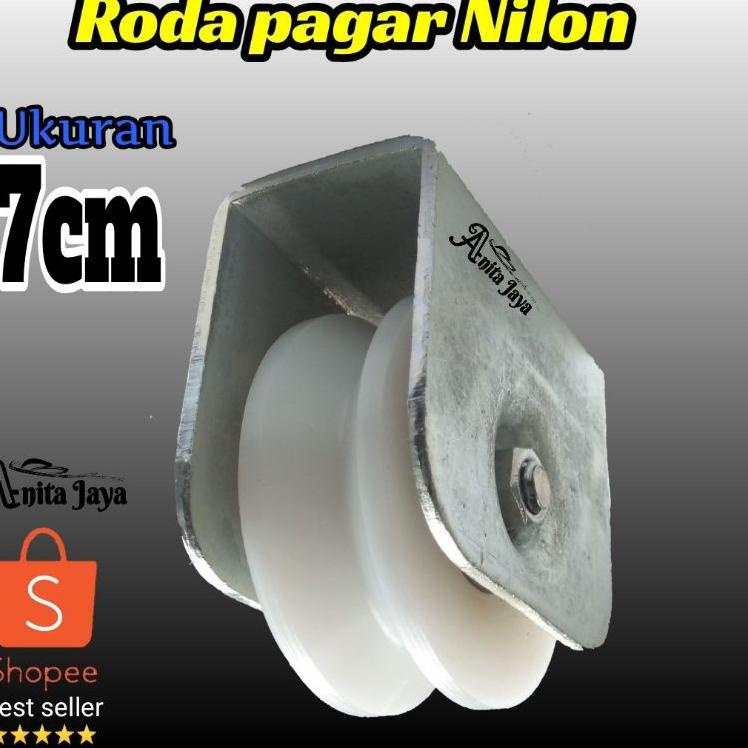 Penjualan Favorit roda pagar nilon 7cm roda pintu gerbang