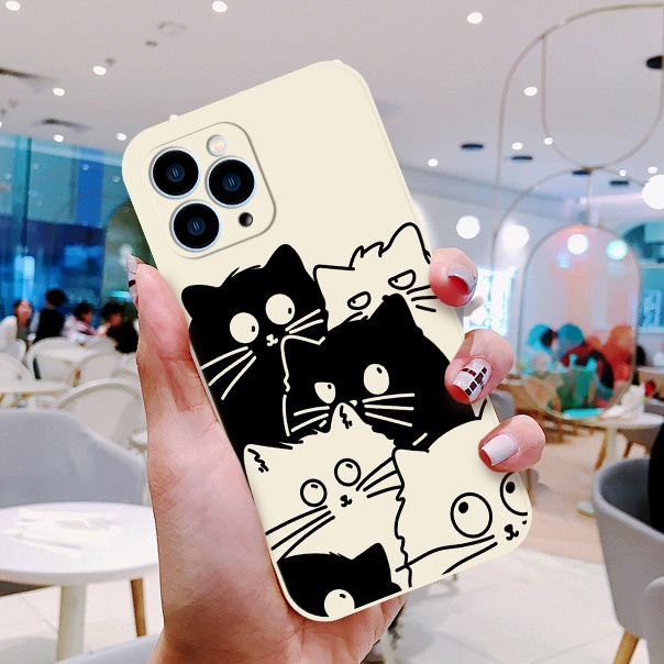 PRINTING LENS PROTECTOR DOG &amp; CAT case iphone 6 6s 7 8 plus x xs xr max 11 12 13 pro 14