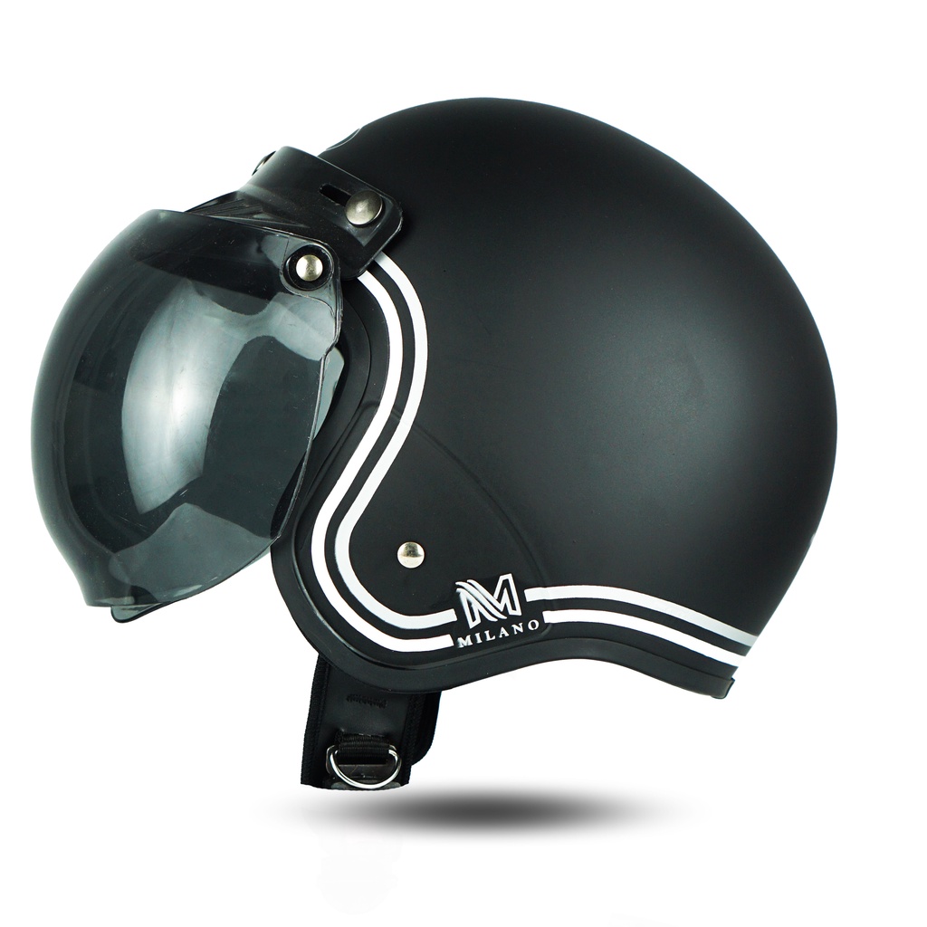 Helm Retro Bogo Dewasa Pria Wanita Milano SNI Terbaru