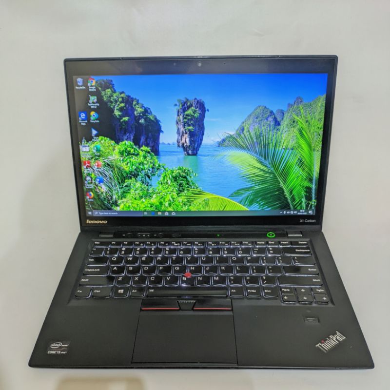 laptop Ultrabook tipis lenovo thinkpad x1 carbon - core i5 - Ssd 256gb - Windows ori