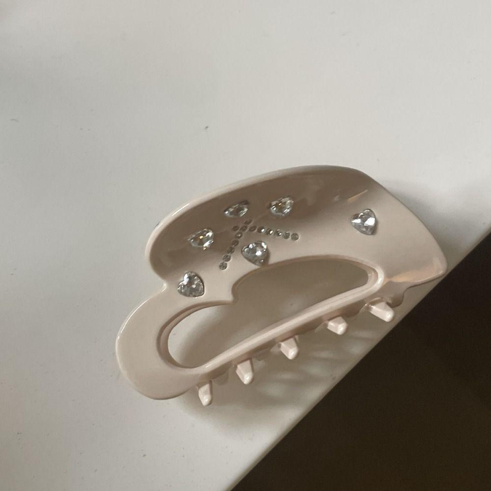 Mxbeauty Y2K Hair Claw Sweet Girls Daily Fashion Design Hair Grab Clip Geometric Barrettes Ponytail Holder Aksesoris Rambut Wanita