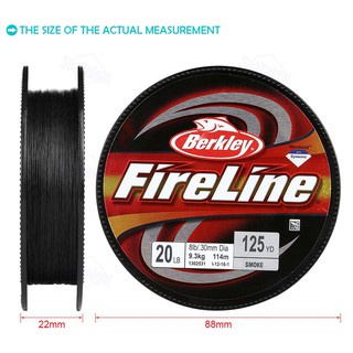 PE berkley fire line Smoke 125 yd 20lb