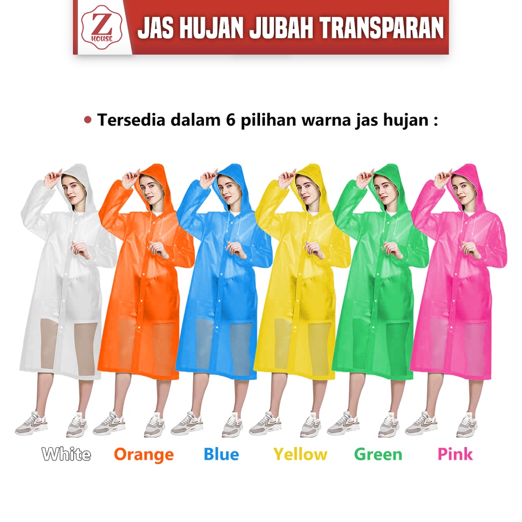 JAS HUJAN RAINCOAT PRIA DAN WANITA DEWASA TEBAL KEREN / MANTEL HUJAN JAS HUJAN TAHAN AIR DAPAT DIGUNAKAN KEMBALI Satu Keluarga Jas Hujan Terusan Mantel Hujan Anak Dan Dewasa Semi Transparan Polos Bahan EVA RAINCOAT Berkualitas