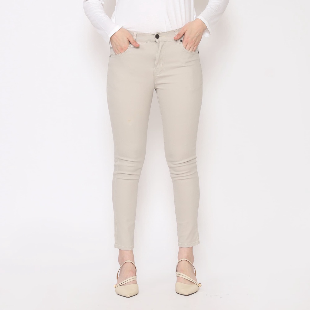Rodeo - Jeans Wanita - Fredelya Jeans - Khaki