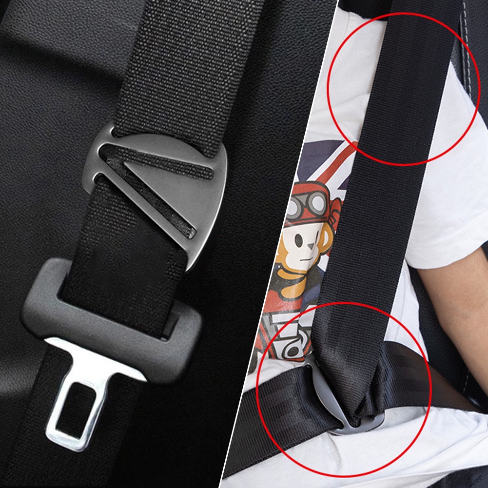 Anak Seat Belt Adjuster Zinc Alloy Child Safety Belt Limiter Sabuk Pengaman Penyesuaian Stopper Anak Tali Leher Metal Posisier Universal Sabuk Pengaman Mobil Klip Penahan