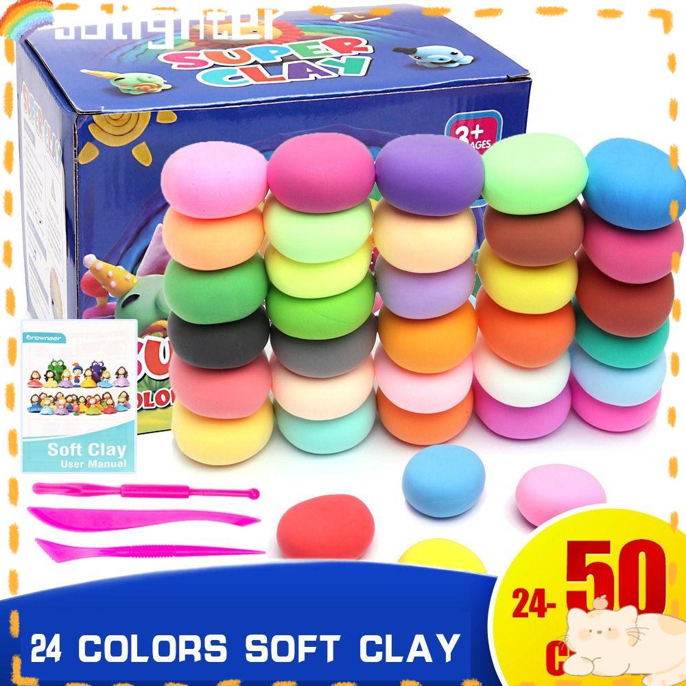 Solighter Soft Clay Casting Hot Plastisin Polymer Plastisin Clay Mainan Anak Molding