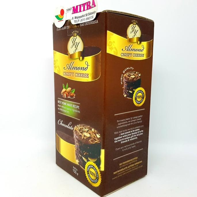 

YY ALMOND CRISPY CHEESE CHOCOLATE 150gr | OLEH KHAS ASLI SURABAYA tab02