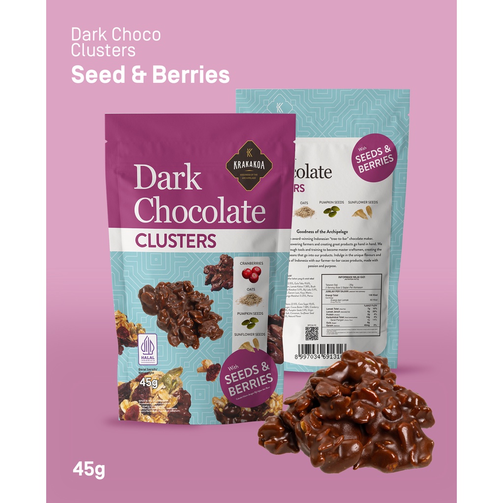 

Dark Chocolate Clusters with Seeds & Berries