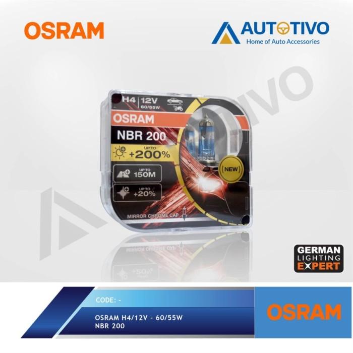 OSRAM Lampu Mobil Halogen NBR H4 +200 Laser Next Generation