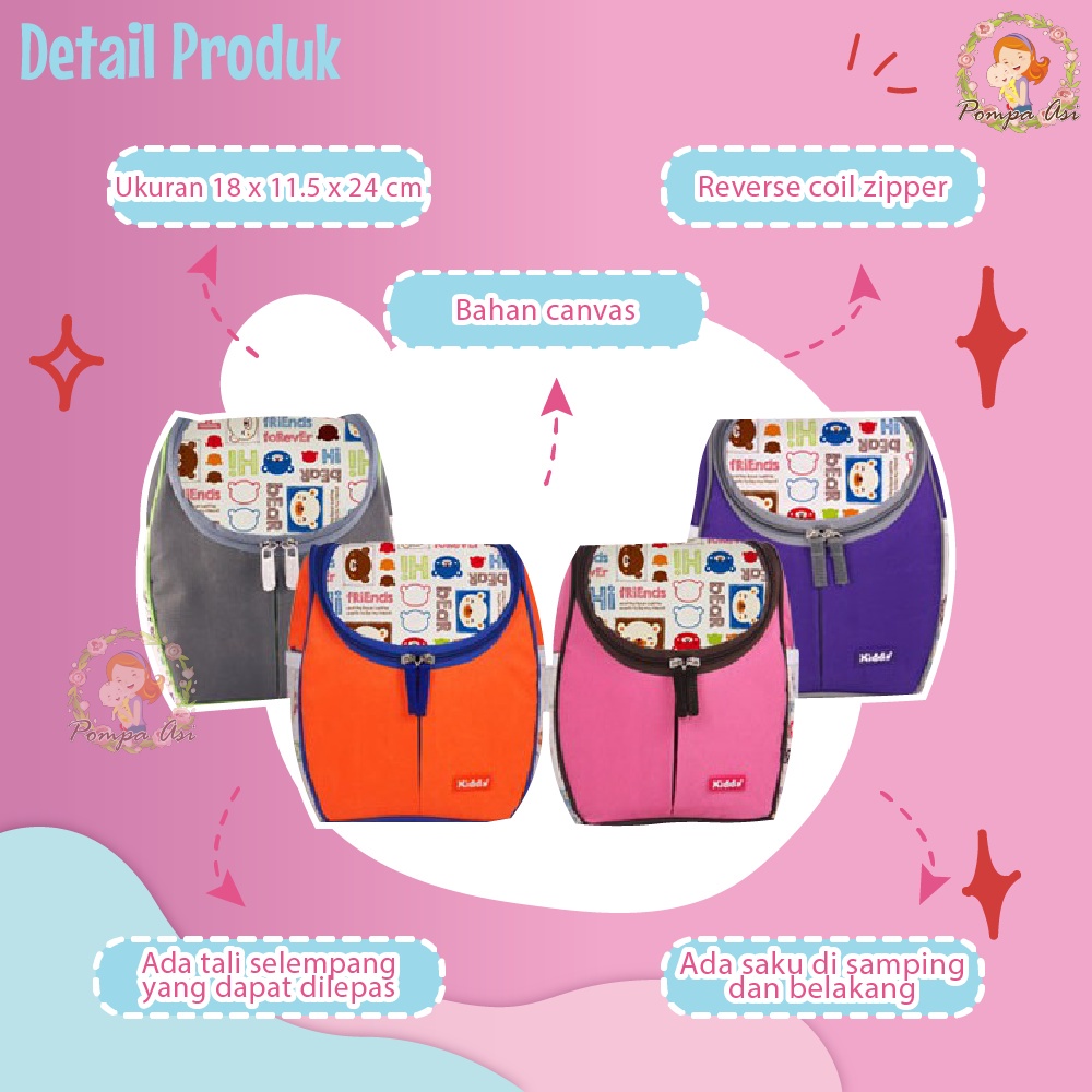 Cooler Bag Kiddy Tas Penyimpanan Asi Alat Menyusui Perlengkapan  Susu Bayi By Mallpompaasi