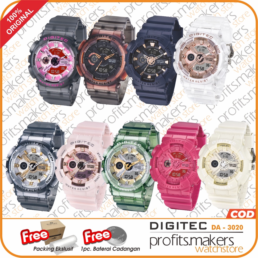 DIGITEC DA 3020 / DA-3020 / DA3020 DG Watch Jam Tangan ORIGINAL