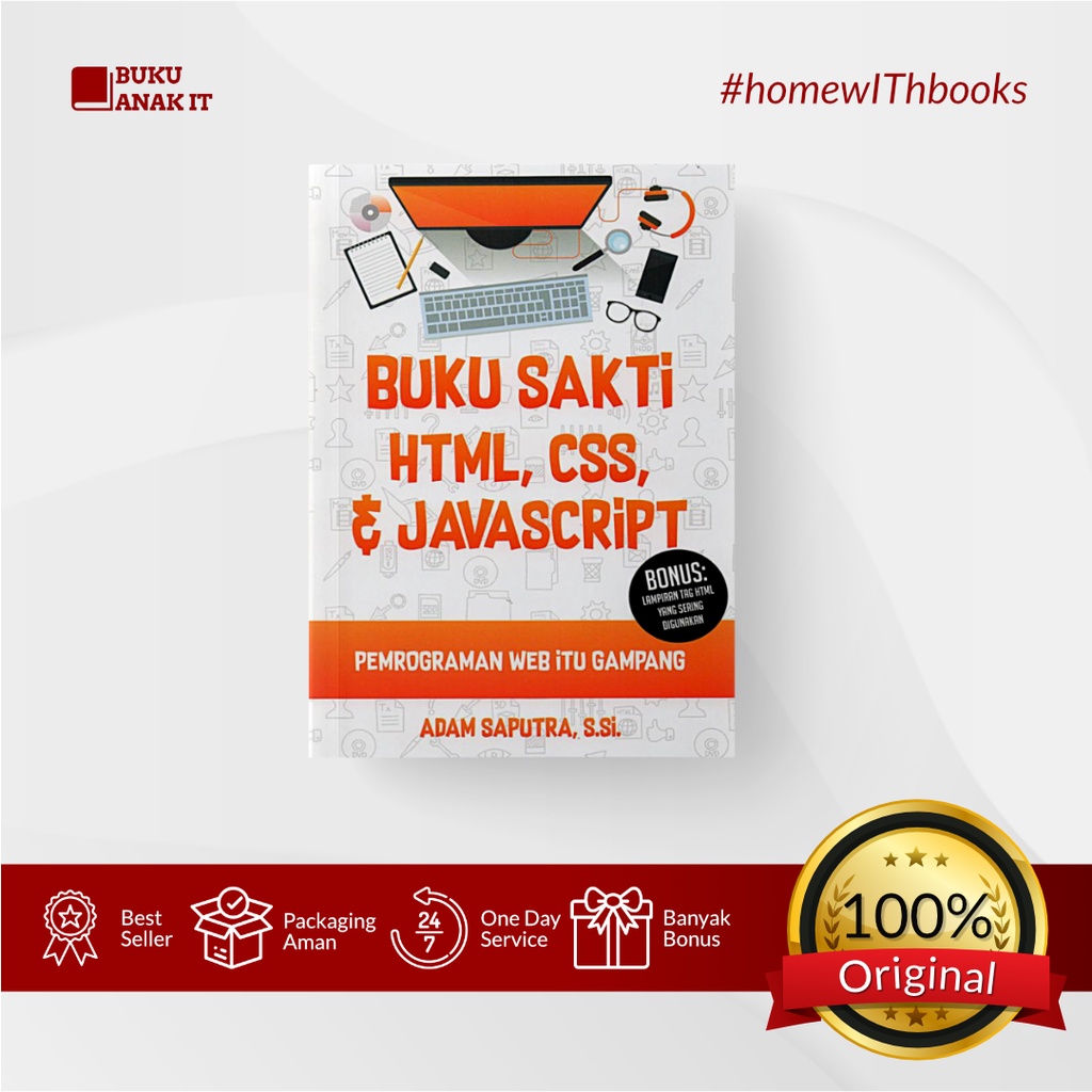 Jual Buku Sakti Html Css Javascript Pemrograman Web Itu Gampang Adam Saputra Shopee Indonesia