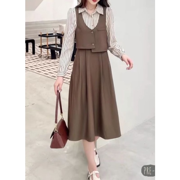 DRES MIX BLAZER CLEO  FASHION IMPORT TERBARU