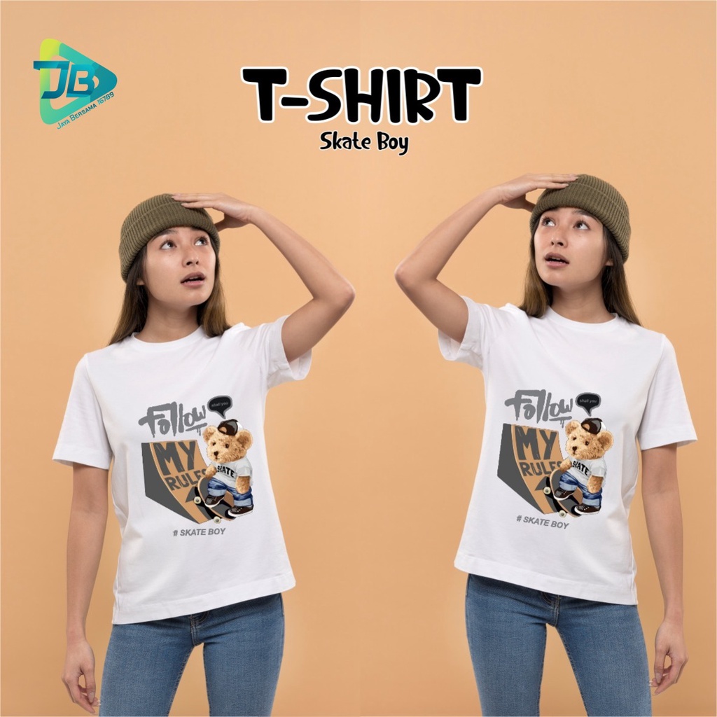 BAJU KAOS SHIRT PRIA WANITA UNISEX STREETWEAR KAOS SURFING PAKAIAN ATASAN CEWEK COWOK TSHIRT JB6029