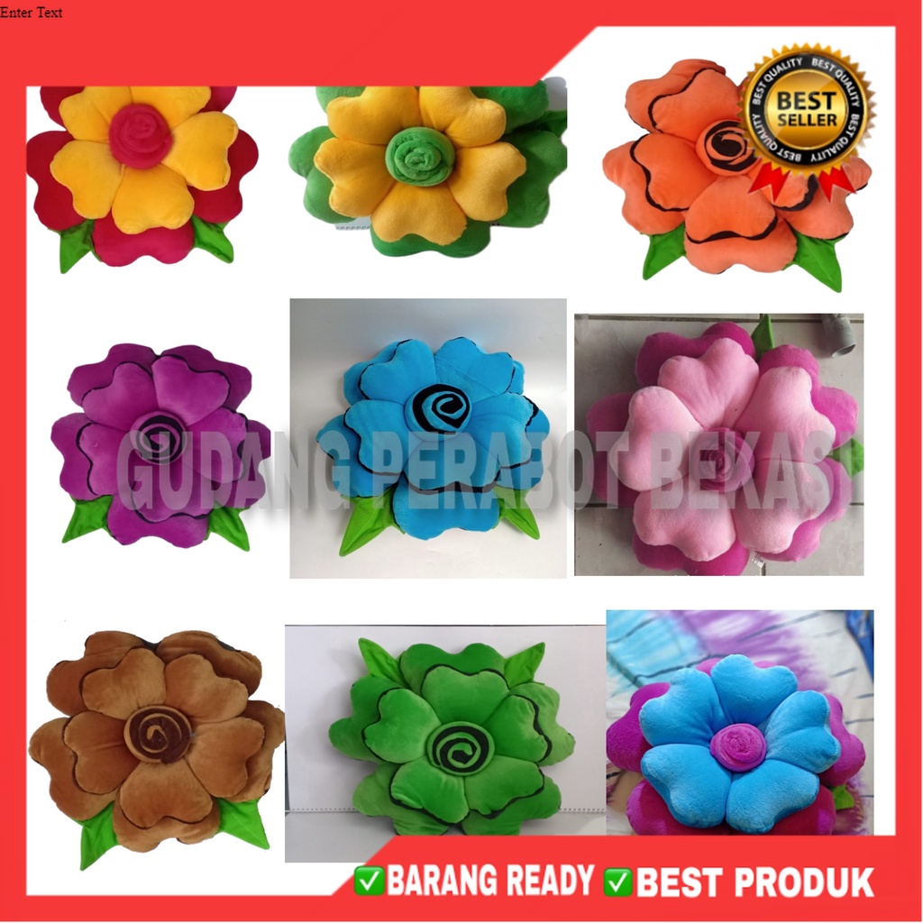 [GPB]BANTAL SOFA BUNGA MAWAR KURSI BUNGA MAWAR
