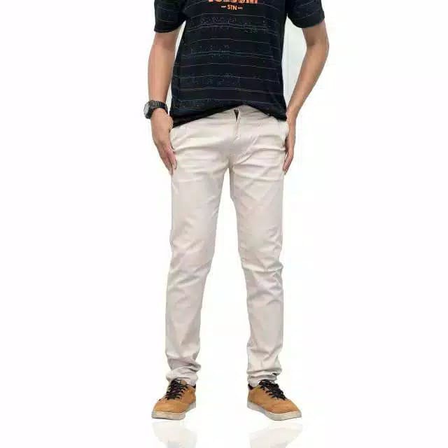 TERLARIS] CELANA PANJANG PRIA UKURAN 27-38 PREMIUM QUALITY CHINOS SLIMFIT COWO SKINNY POLOS COWOK
