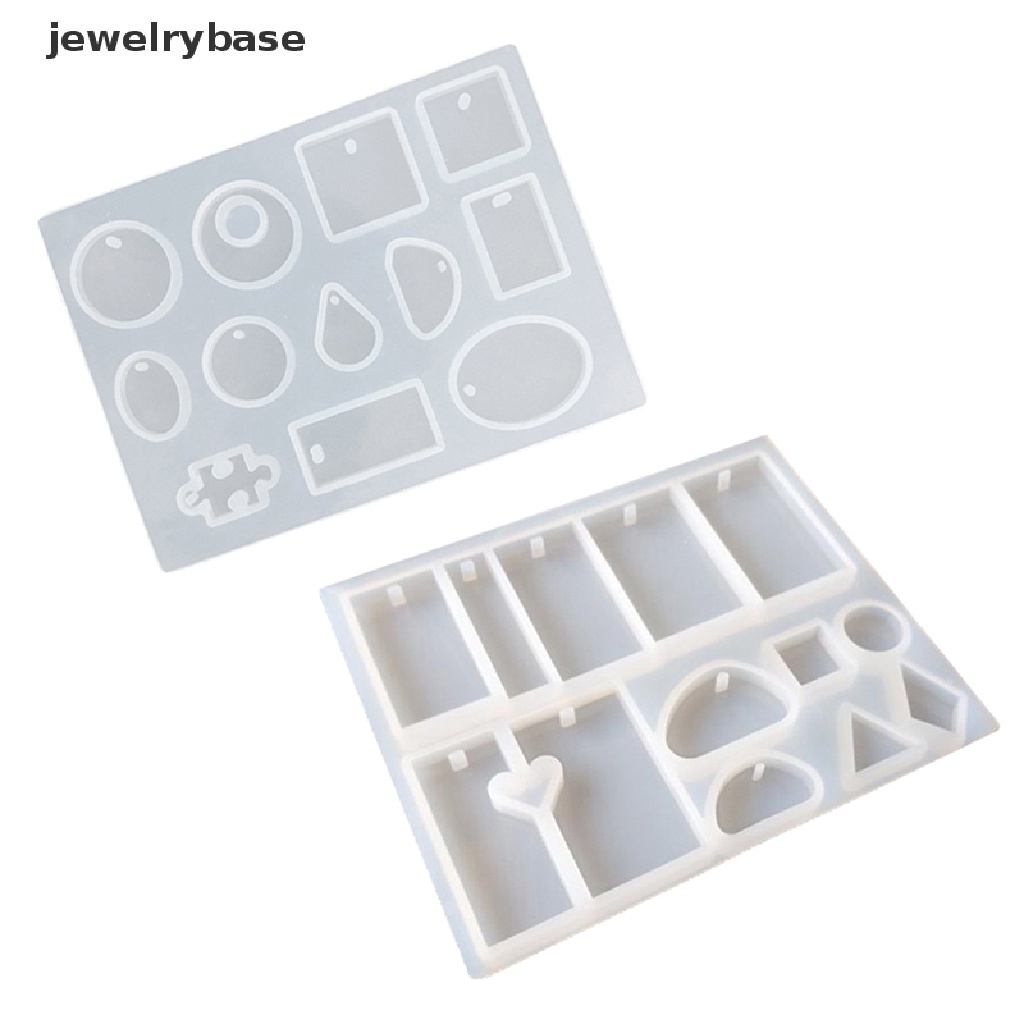 [jewelrybase] Liontin Cetakan Silikon Bulat Hati Drop Silicone Resin Mold Untuk Membuat Perhiasan Butik