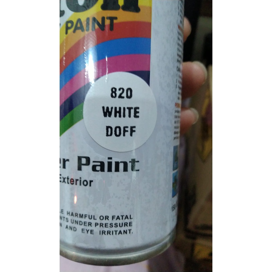 Pilok Diton 150cc Redi Semua Warna hitam putih black doff 884 clear foxy poxy bening kuning abu hijau emas crome chrome redi stok-WHITE DOFF 820