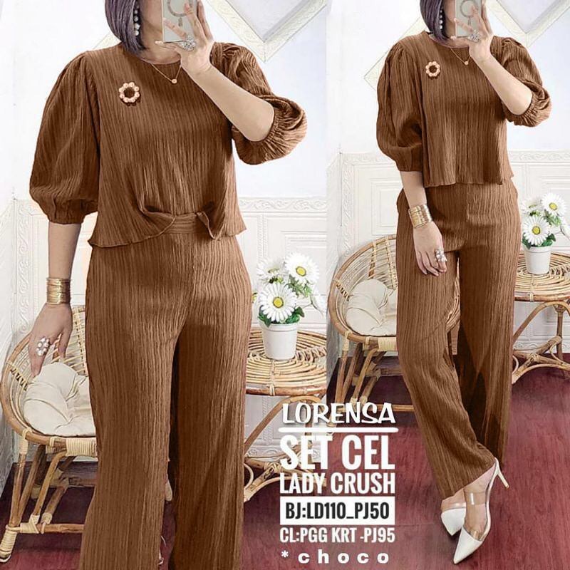 LORENSA SET WANITA // SETELAN LADYCRUSH WANITA