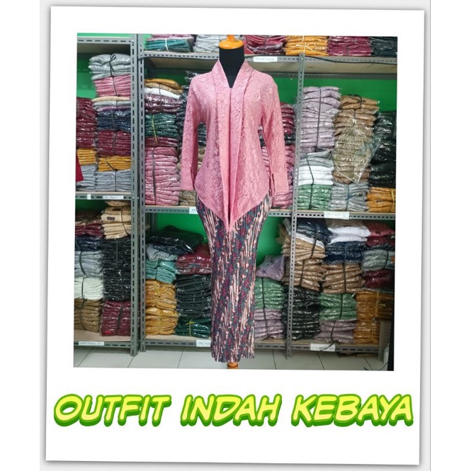 IndahKebaya • SETELAN KEBAYA FLOY BROKAT INDAH / KEBAYA JUMBO LD 130 120 110 / KEBAYA KONDANGAN MODERN KEKINIAN / KEBAYA BUSUI FRIENDLY / KEBAYA WISUDA NATALAN KARTINI MIX ROK BATIK JUMBO / WARNA HITAM MOCCA LAVENDER NAVY WARDAH HIJAU BOTOL GOLD SILVER