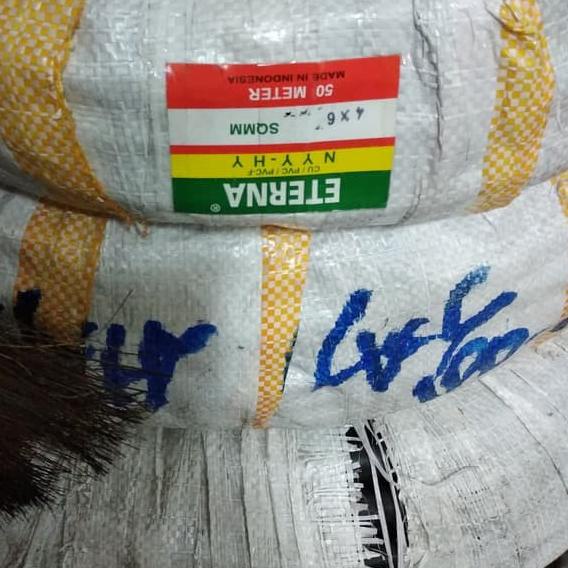 ♔ Kabel Listrik Serabut Hitam NYYHY 4 x 6 4x6 Eterna (Meteran) Kabel NYYHY 4 x 6mm 4x6mm 4 x 6 mm Et