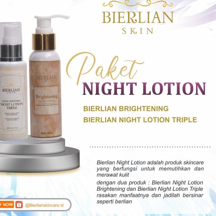 ☞ ()Bierlian Night Lotion/HB Pemutih Bierlian ➦