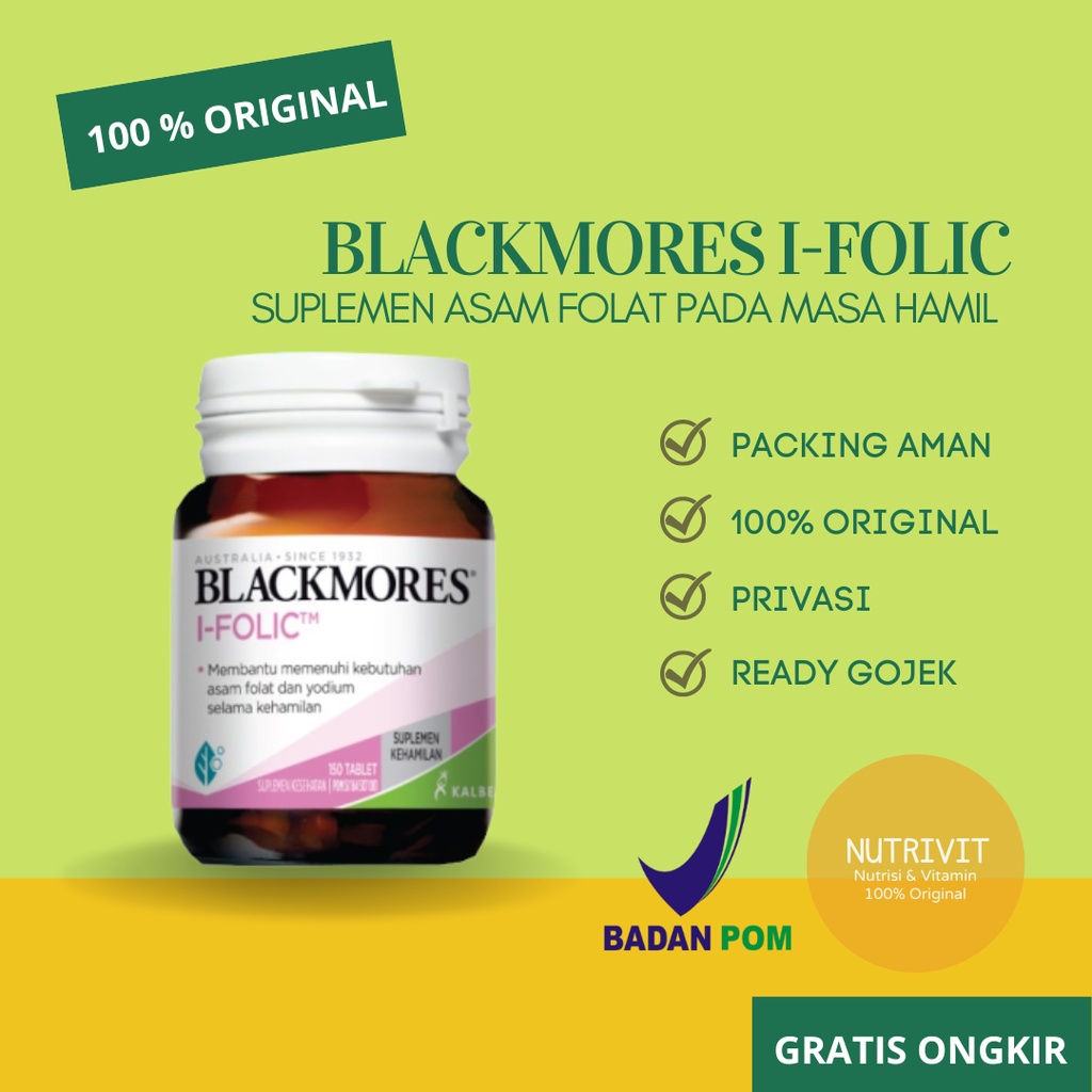 Blackmores I-Folic 150 Tablet Suplemen Kehamilan
