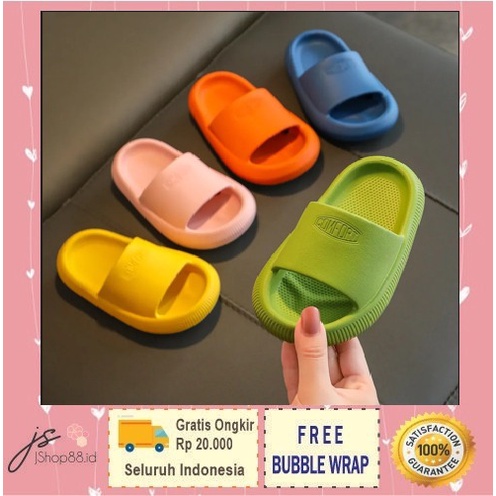 [101] Sendal Slop Jelly Anak Eva/ Sandal Bahan Karet Lembut Elastis Anti Slip Import