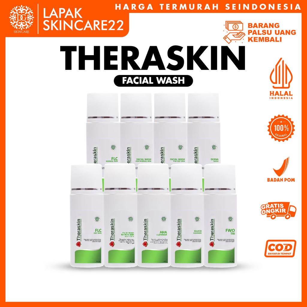 THERASKIN Facial Wash Normal / Facial Wash Oily / Derma Wash / Eye Make Up Remover / FWO TRI / FLC N