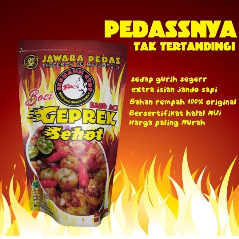 

❤[PROMO MURAH!!!]❤ baso Aci geprek jawara pedas sehot bandung