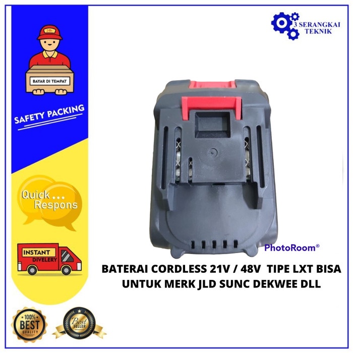 Baterai Tipis 21V / 48V Tipe LXT Untuk Cordless Wrench JLD Sunc Dekwee