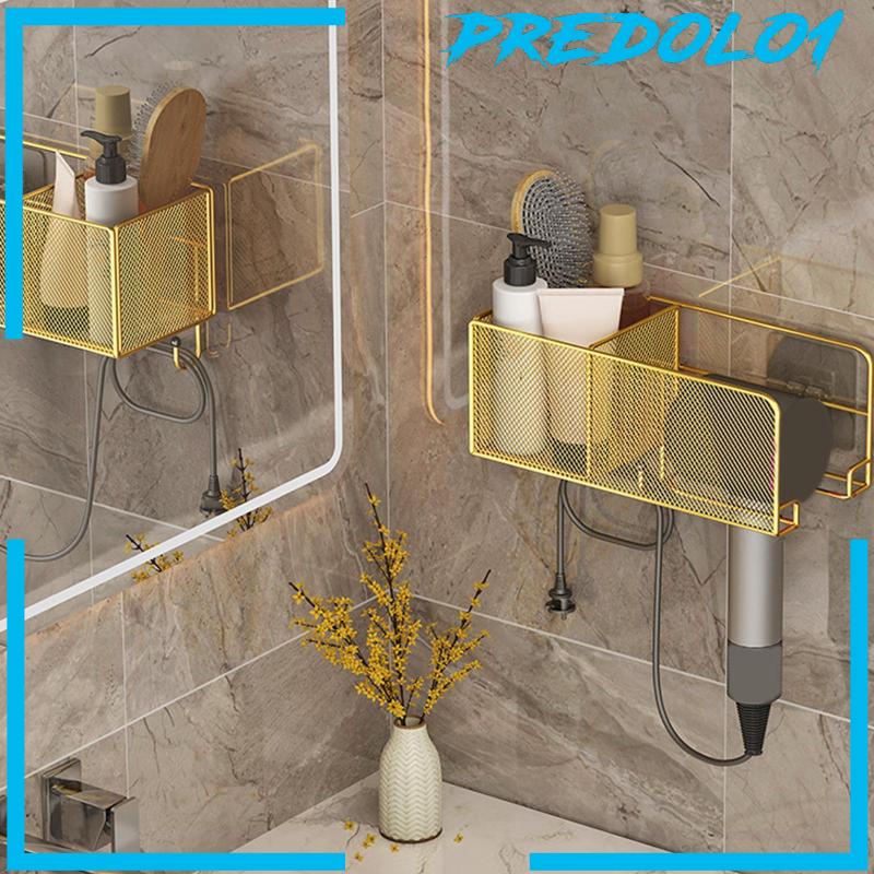 [Predolo1] Tempat Pengering Rambut Rak Shower Catokan Rambut Berdiri Organisasi Kamar Mandi