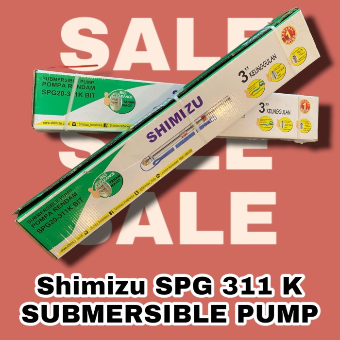 Pompa Celup Shimizu SPG 20 - 311 K Bit (1/3HP) K 13 HP