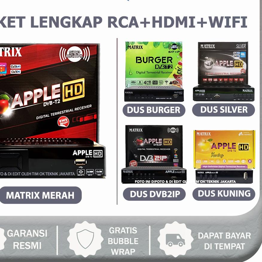 ➮ OTJ [ ] + [ GRATIS ONGKIR ] SET TOP BOX TV DIGITAL MATRIX DVB T2 HD EWS / SET TOP BOX TV DIGITAL M
