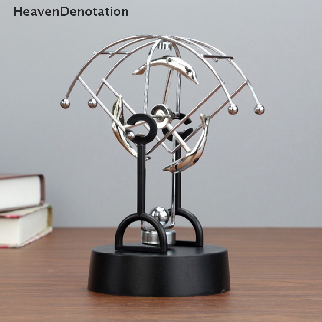 [HeavenDenotation] Sektor Parasut Gerak Abadi Dekorasi Meja Pendulum Newton Bola Chaos Swing Ornamen Anak Fisika Mainan Edukasi Ilmu Pengetahuan HDV