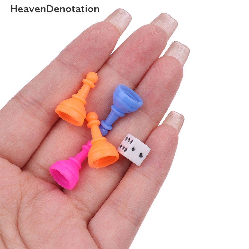 [HeavenDenotation] 2set Tangga Ular Edukasi Mainan Anak Portable Desktop Checkers Catur HDV