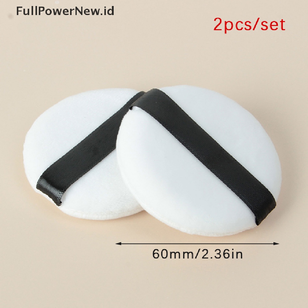 Power 2Pcs Spons Kecantikan Wajah Lembut Puff Pads Face Foundation Alat Kosmetik ID