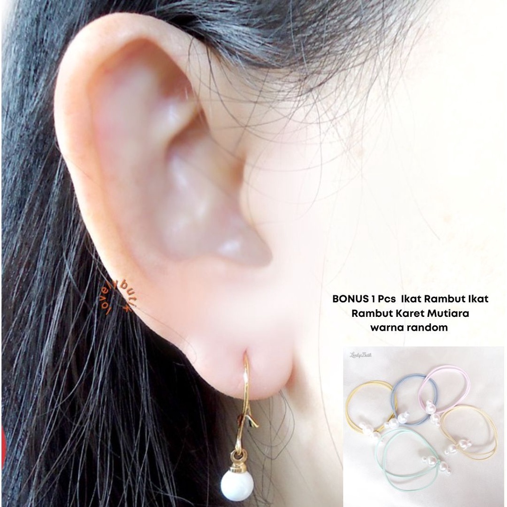 Anting Xuping Wanita Dewasa Model Gantung Bola Mutiara Anting Fariks4 Terbaru - Lovelybutik