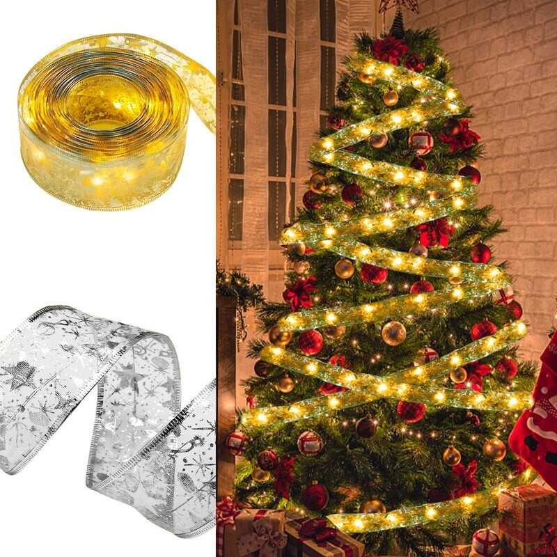 (BISA COD) FTIHSHP Partigos Lampu Hias String Lights Model Pita Natal 50 LED Warm White - AA562